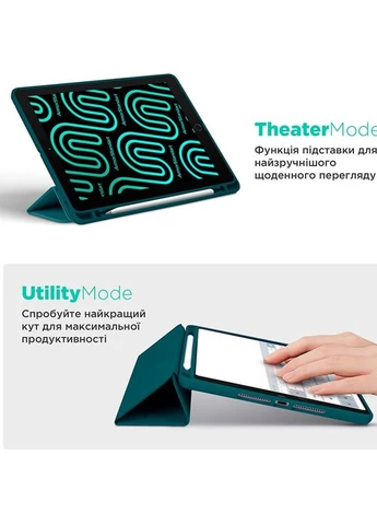 Чехол Smart Fold Pen для Samsung Galaxy Tab A11+ Pine Green (ARM89311) ArmorStandart (401853974)