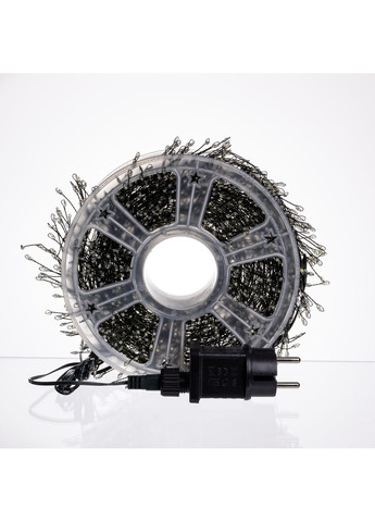 Гирлянда-нить Роса Хвойная лапа 3000 LED 100 метров зеленая нить, синий GarlandoPro (367983871)