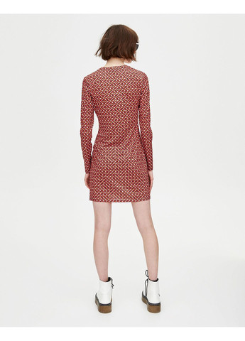 Комбинированное платье демисезон,цветной, Pull & Bear