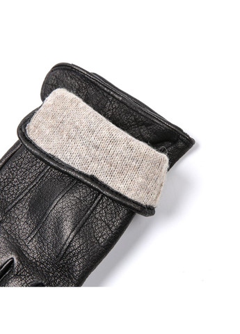 Рукавички чоловічі шкіра чорні ГРЕГ 951-372 LuckyLOOK 951-372M (366893231)