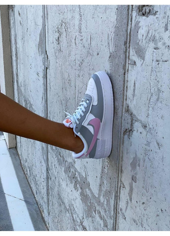 Рожеві Осінні кросівки чоловічі nike air force 1 shadow grey pink найк аір форс 1 преміум No Brand