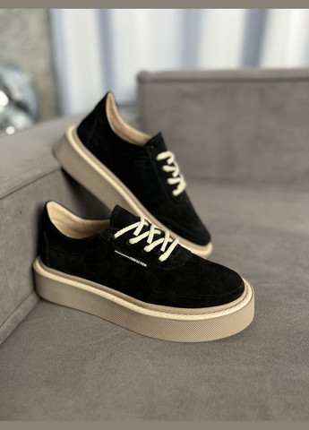 Стильные и комфортные женские кроссовки из натуральной кожи InFashion Кросівки чёрные демисезоны (328266011)