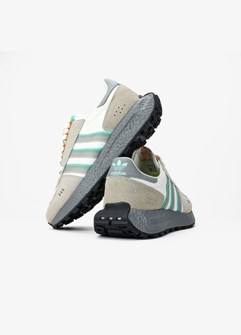 Серые демисезонные кроссовки мужские adidas retropy e5 grey green | адидас ретропи е5 серые No Brand