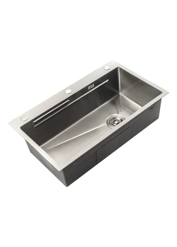 Мийка Zerix ZH7545-SET-05 NANO-SILVER з нержавіючої сталі (3.0/0.8), комплект ZM5583 No Brand (370286167)
