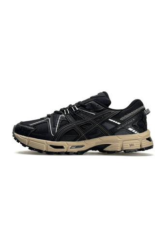Черные демисезонные кроссовки мужские asics No Brand Gel-Kahana 8 Black Beige