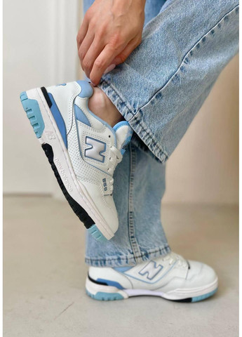 Белые демисезонные кроссовки мужские new balance 550 university blue нью беланс 550 No Brand