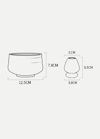 Комлект Cobalt Line для приготовления матча на 2 предмета (R-KC07BL-VS) Matcha Tea (314923500)
