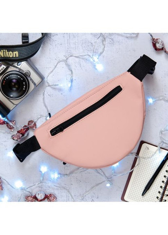 Сумка через плече з екошкіри бананка жіноча Marina MSG Пудрова Sambag (302008318)