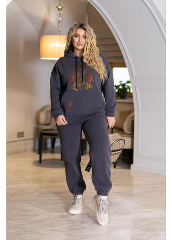 Жіночий утеплений костюм з худі на флісі No Brand (373069308)