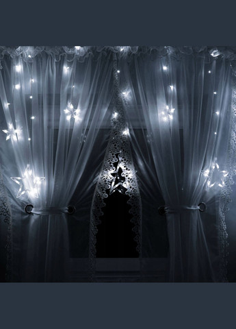 Гирлянда бахрома уличная 2 м 92 LED CL4009 Cold White Springos (322063106)