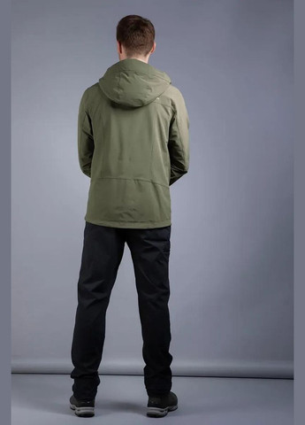 Трекінгова чоловіча куртка Soft Shell Cesi 's Hooded Jacket, Olive, Tatonka (334671452)