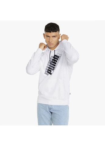 Худі чоловіче Power Logo White 847378-02 Puma (364838632)