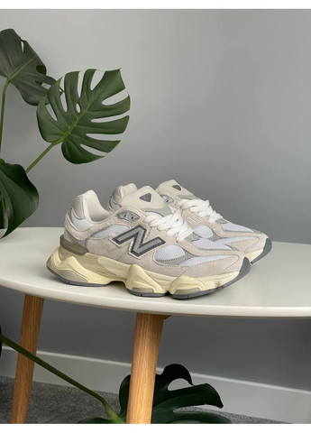 Серые демисезонные кроссовки мужские и женские new balance 9060 sea salt | нью беланс 9060 серые No Brand