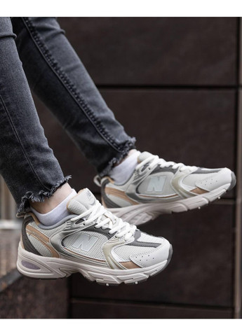 Серые демисезонные кроссовки мужские new balance 530 grey beige нью беланс 530 No Brand