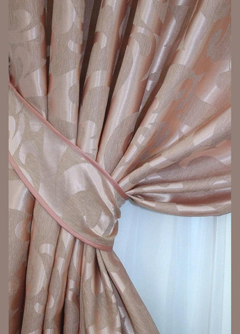 Жаккардовые шторы для гостиной 2 шт штор 1.5 х 2.7 м (П4К-Е090шВ-53) No Brand (306633472)