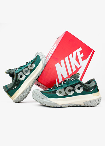 Зелені всесезон кросівки чоловічі і жіночі nike acg mountain bicoastal green gray | найк асж маунтін флай зелені сірі No Brand