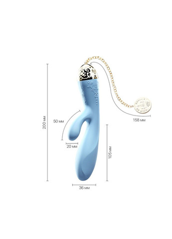 Смартвибратор-кролик — Rosalie Royal Blue Zalo (315498297)
