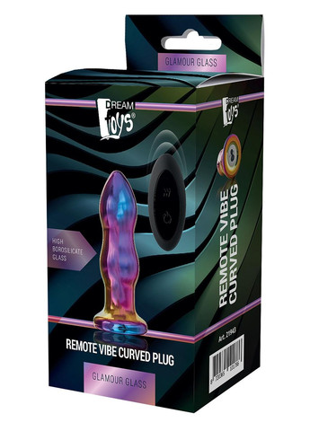 Анальна пробка із вібрацією дворівнева скляна Dream Toys GLAMOUR GLASS Dreamtoys (299008196)