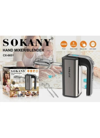 Ручний міксер з потужністю 800 Вт CX-6651 (49658-CX-6651_670) Sokany (392924604)