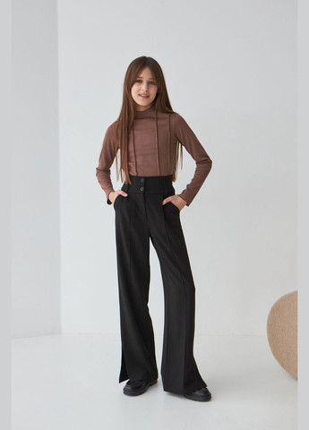 Черные демисезонные брюки No Brand