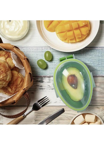 Контейнер для авокадо 14978 8х11х15.3 см зелений No Brand (335585674)