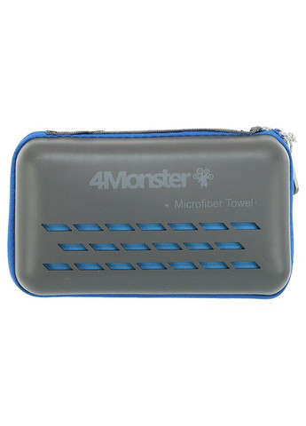 4monster рушник спортивний антибактеріальний antibacterial towel tect-150 ваніль синій 33622009, (33622009) комбінований виробництво -