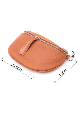 Кожаная стильная сумка для женщин через плечо с мини кошельком 22665 Рыжая Vintage (297983209)