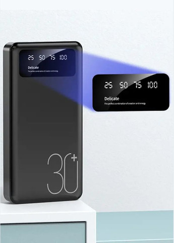 Павербанк 30000 mAh 2xUSB с Фонариком - Портативна батарея Внешний аккумулятор Зарядка для телефона (павербанк) Villini