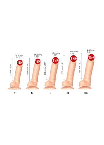Фаллоимитатор SLIDING SKIN REALISTIC DILDO VANILLE - M Strap-On-Me (303896665)