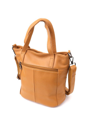 Жіноча сумка з натуральної шкіри 22994 Рудий Vintage (359401611)