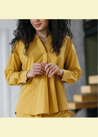 Жовта піжама жіноча з вареної бавовни curry xl Leglo