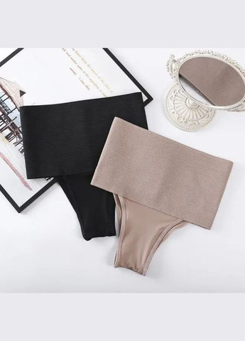 Трусики корегуючі широкий пояс з утягненням талії Moment колір чорний No Brand Корегуючі трусики Moment (322074245)