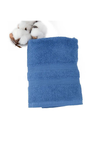 Хлопковое полотенце для тела 70*140 см, 500 г/м2 Tender Touch Синий (2846070140) ТЕП однотонный синий