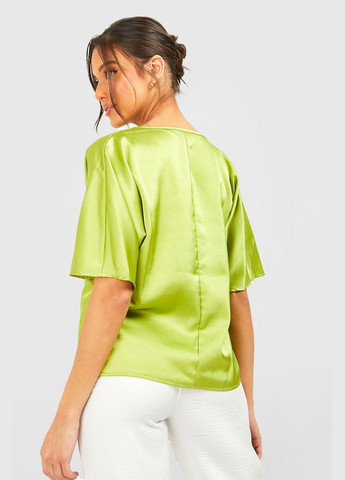 Оливкова блузка Boohoo