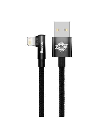 Кабель MVP 2 USB - Lightning (M/M), 2.4A, 2 м Черный (CAVP000101) Baseus (394763621)