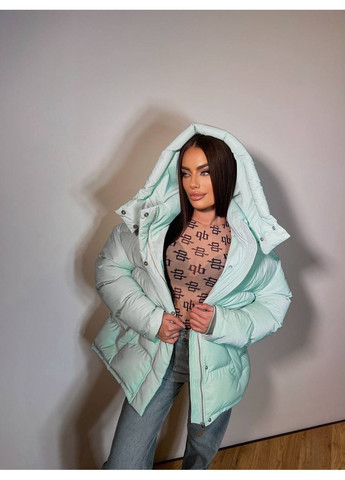 М'ятний зимній Пуховик No Brand