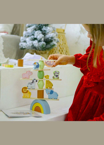 Дерев’яна гра-балансир Зоопарк Tooky toy (304625540)