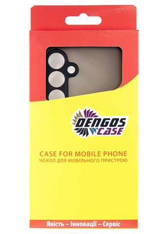 Чехол-накладка Matt для Samsung Galaxy S24 FE SM-S721 Black (DG-KM-117) + защитное стекло DENGOS (341487463)