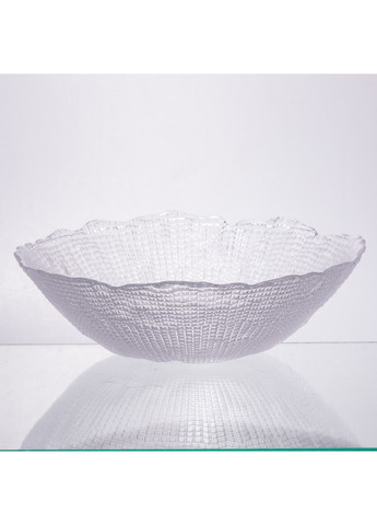 Салатниця велика скляна прозора 2 літри кругла 64486-48 Yiwu (371161324)