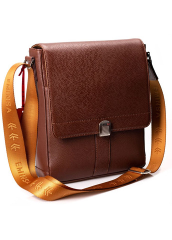 Чоловіча сумка 6228-18-4 коричнева шкіряна Eminsa (261481763)