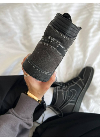 КРОСІВКИ ЖІНОЧІ NIKE AIR JORDAN 1 HIGH OG TS TRAVIS SCOTT - BLACK PHANTOM НАЙК АІР ДЖОРДАН No Brand чорні демісезони (367178186)