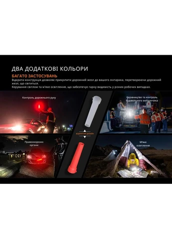 Диффузионный фильтр силиконовый 152х43 мм красный Fenix (394243583)