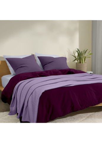 Плед-покривало косичка 200х220 см Lavander Knitted Braid Орхідея Cosas (369668616)