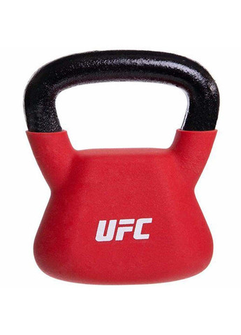 Гиря сталева з вініловим покриттям UHA-69693 6кг Червоний UFC (286043672)