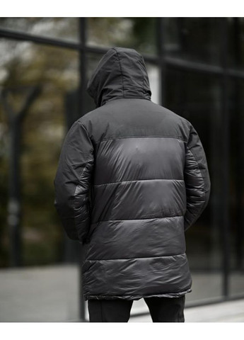 Черная зимняя зимняя мужская куртка black Hugo