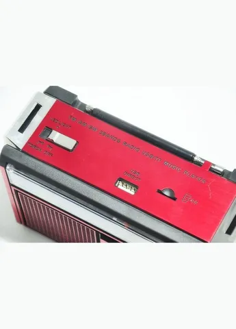 Многофункциональный радиоприемник портативный с фонариком LED USB AUX RX382 радио FM/AM/SW Красный Golon (306716542)