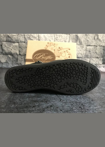 Темно-синие повседневные осенние натуральные ботинки на платформе,, бистфор, украина Bistfor