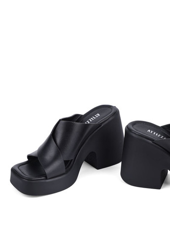 Жіночі Сабо 3908 Чорний Шкіра Attizzare (327538911)