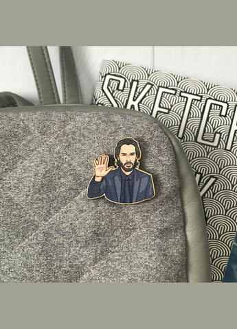 Значок з дерева "Джон Вік Баба-Яга" Cozy-Up (291162019)