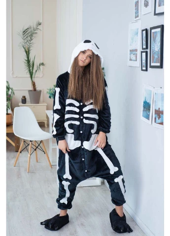 Піжама Кігурумі доросла Скелет 155 - 165 см BearWear (295904443)